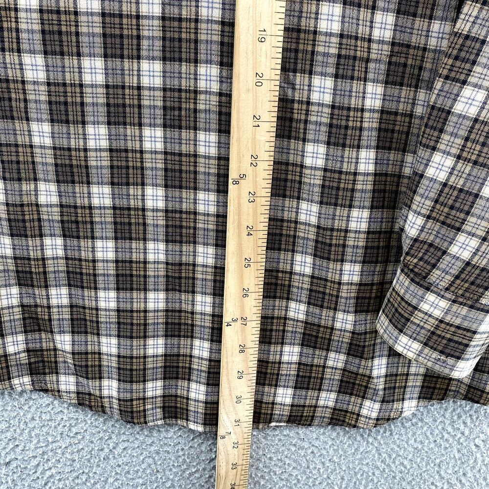 Sir Pendleton Shirt Men's XL Brown Plaid Wool Outdoor Workwear Academia Grunge - Picture 13 of 16
